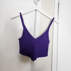 NWT Urban Outfitters Purple Crop Tank Top